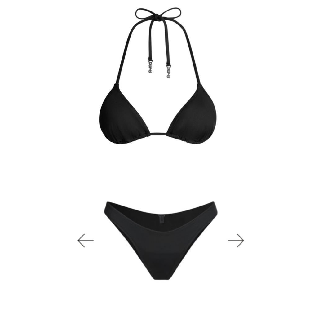 SKIMS Black Bikini Set Small